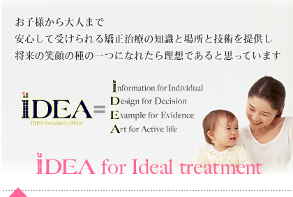 IDEA for Ideal treatment złƎvĂ܂